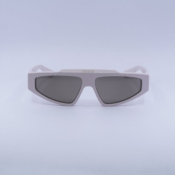 🕶️ New Gucci GG1591S 005 Sunglasses - Ivory Frame, Grey Lenses - Picture 3 of 10